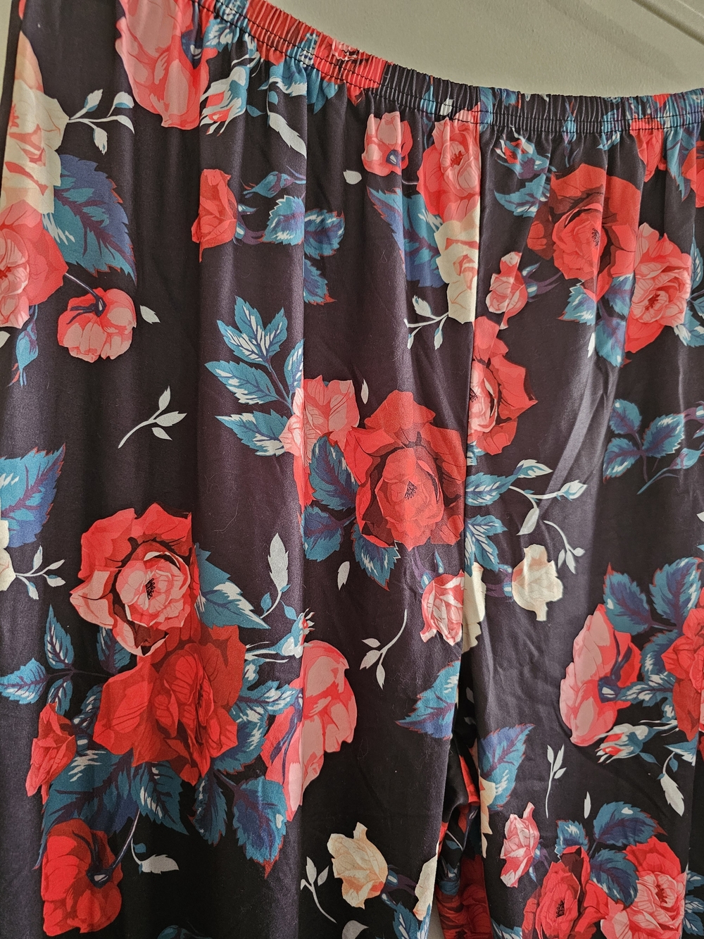 Floral Satin Pants - Picture 3 of 5